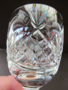 Six Matching Set of Edinburgh Crystal Small Wine Glasses