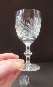 Six Matching Set of Edinburgh Crystal Small Wine Glasses
