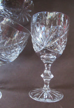 Load image into Gallery viewer, Six Matching Set of Edinburgh Crystal Small Wine Glasses
