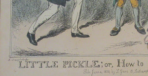 Georgian Satirical Print Greek Crown Leopold I Little Pickle Decline Greek Article 1830