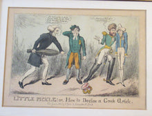 Load image into Gallery viewer, Georgian Satirical Print Greek Crown Leopold I Little Pickle Decline Greek Article 1830

