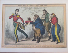 Load image into Gallery viewer, Georgian Satirical Print Willam Heath King Leopold Refuses the Greek Throne 1830
