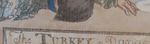 Georgian Satirical Print Ottoman Empire History Napoleon Bonaparte and Turkey 1806