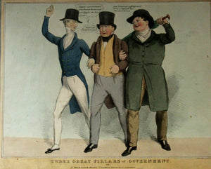 Georgian Print John Doyle Lithograph 1830s Parliamentary Reforms