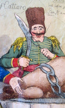 Load image into Gallery viewer, Georgian Satirical Print Ottoman Empire History Napoleon Bonaparte and Turkey 1806
