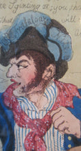 Load image into Gallery viewer, Georgian Satirical Print Ottoman Empire History Napoleon Bonaparte and Turkey 1806

