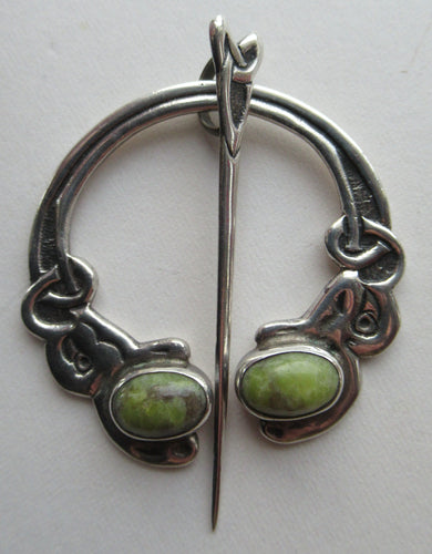 1950s Signed Silver Panannual Scottish Brooch Iain MacCormick McCormick