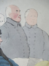 Load image into Gallery viewer, 1829 Georgian Satirical Print John Doyle Reading the Times. King George IV and Duke of Wellington
