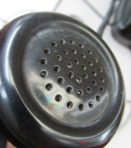 Kristian Kirks Danish 1960s Rotary Dial Black Bakelite Telephone working