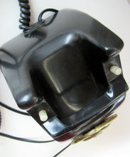 Load image into Gallery viewer, Kristian Kirks Danish 1960s Rotary Dial Black Bakelite Telephone working
