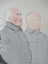 Load image into Gallery viewer, 1829 Georgian Satirical Print John Doyle Reading the Times. King George IV and Duke of Wellington
