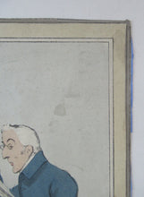 Load image into Gallery viewer, 1829 Georgian Satirical Print John Doyle Reading the Times. King George IV and Duke of Wellington
