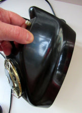 Load image into Gallery viewer, Kristian Kirks Danish 1960s Rotary Dial Black Bakelite Telephone working
