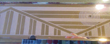 Load image into Gallery viewer, LARGE Genuine 1930s Art Deco Wall Mirror with Stepped Geometric Border. Excellent Condition

