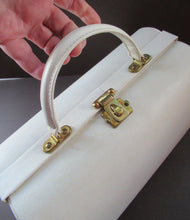 Load image into Gallery viewer, Vintage 1960s White Handbag or Vanity Case

