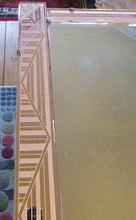 Load image into Gallery viewer, LARGE Genuine 1930s Art Deco Wall Mirror with Stepped Geometric Border. Excellent Condition

