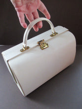 Load image into Gallery viewer, Vintage 1960s White Handbag or Vanity Case
