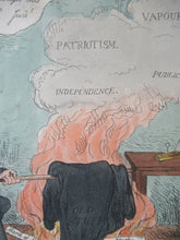 Load image into Gallery viewer, 1829 Georgian Satirical Print John Phillips Disposing of the Old Stuff. Lord Brougham
