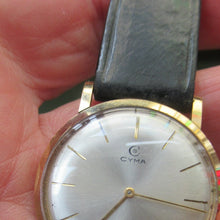 Load image into Gallery viewer, 1970s Vintage 9CT Gold Cyma Manual Wind Wristwatch
