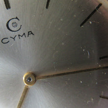 Load image into Gallery viewer, 1970s Vintage 9CT Gold Cyma Manual Wind Wristwatch
