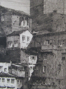 Albany Howarth Etching The Ponte Vecchio Florence