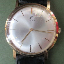 Load image into Gallery viewer, 1970s Vintage 9CT Gold Cyma Manual Wind Wristwatch
