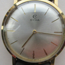 Load image into Gallery viewer, 1970s Vintage 9CT Gold Cyma Manual Wind Wristwatch
