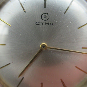 1970s Vintage 9CT Gold Cyma Manual Wind Wristwatch
