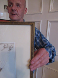 1920s Original Eileen Soper Etching Tobogganing Pencil Signed
