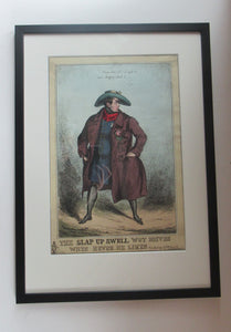 1820s Original Georgian Print of King George IV. The Slap up Swell
