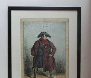 1820s Original Georgian Print of King George IV. The Slap up Swell