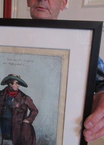 1820s Original Georgian Print of King George IV. The Slap up Swell