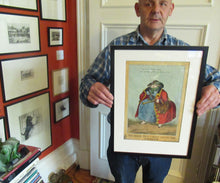 Load image into Gallery viewer, William Heath ORIGINAL 1820s Georgian Satirical Print. Lady Conyngham: The Guard Wot Looks After the Sovereign
