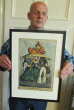 Load image into Gallery viewer, 1820s Original Georgian Print Fashion Satire on Large Hats William Heath
