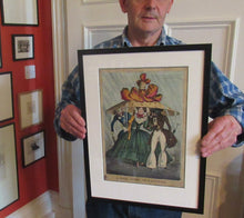 Load image into Gallery viewer, 1820s Original Georgian Print Fashion Satire on Large Hats William Heath
