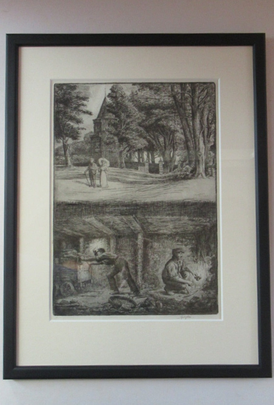 Scottish Art Robert Bryden Etching Scottish Mining History Aryshire