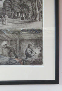 Scottish Art Robert Bryden Etching Scottish Mining History Aryshire