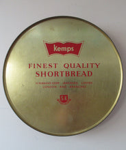 Load image into Gallery viewer, 1960s Vintage Kemps Scottish Shorbread Tin with Black Watch Regiment Leacing Edinurgh Castle
