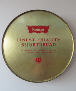 1960s Vintage Kemps Scottish Shorbread Tin with Black Watch Regiment Leacing Edinurgh Castle