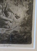 Load image into Gallery viewer, Scottish Art Robert Bryden Etching Scottish Mining History Aryshire
