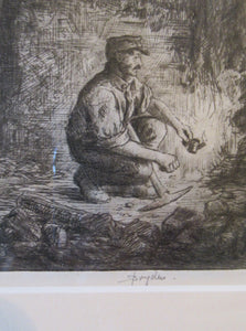 Scottish Art Robert Bryden Etching Scottish Mining History Aryshire