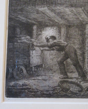 Load image into Gallery viewer, Scottish Art Robert Bryden Etching Scottish Mining History Aryshire

