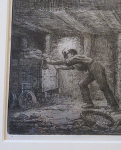 Scottish Art Robert Bryden Etching Scottish Mining History Aryshire