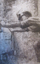 Load image into Gallery viewer, Scottish Art Robert Bryden Etching Scottish Mining History Aryshire
