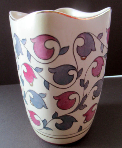 1930s Art Deco Crown Ducal Charlotte Rhead Vase