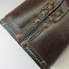 Load image into Gallery viewer, Vintage Brown Leather Vanity Case / Handag / Make Up Case
