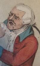 Load image into Gallery viewer, James Gillray 1790s Satirical Print Dentist Subject Easing the Toothache
