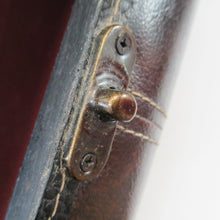 Load image into Gallery viewer, Vintage Brown Leather Vanity Case / Handag / Make Up Case

