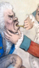 Load image into Gallery viewer, James Gillray 1790s Satirical Print Dentist Subject Easing the Toothache
