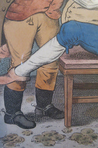 Georgian Antique Dental Print Easing the Tooth-Ach After James Gillray